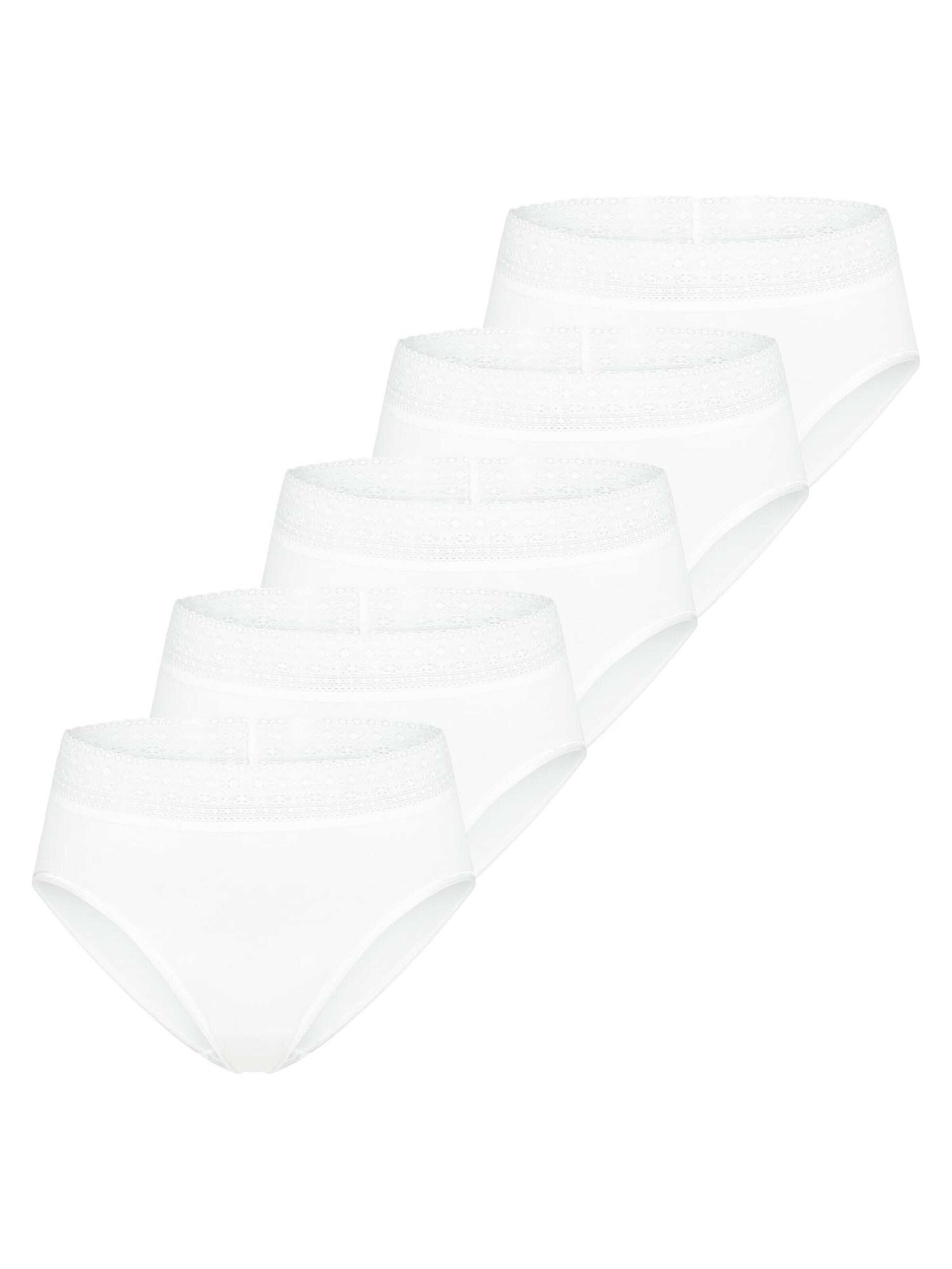 Mey Panty 'Modal Lace' in White: front