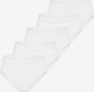 Mey Panty 'Modal Lace' in White: front