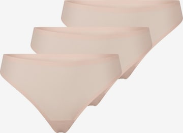 Chantelle Thong 'Soft Stretch' in Beige: front