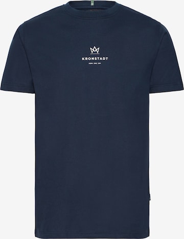 Kronstadt T-Shirt 'Mccarto' in Blau: Vorderseite