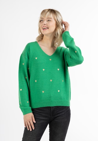 Pull-over MYMO en vert : devant