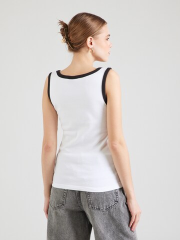 PIECES - Top 'PCMAY' en blanco