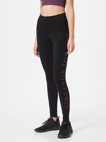 ONLY PLAY Skinny Sportbroek 'Nimi' in Zwart: voorkant