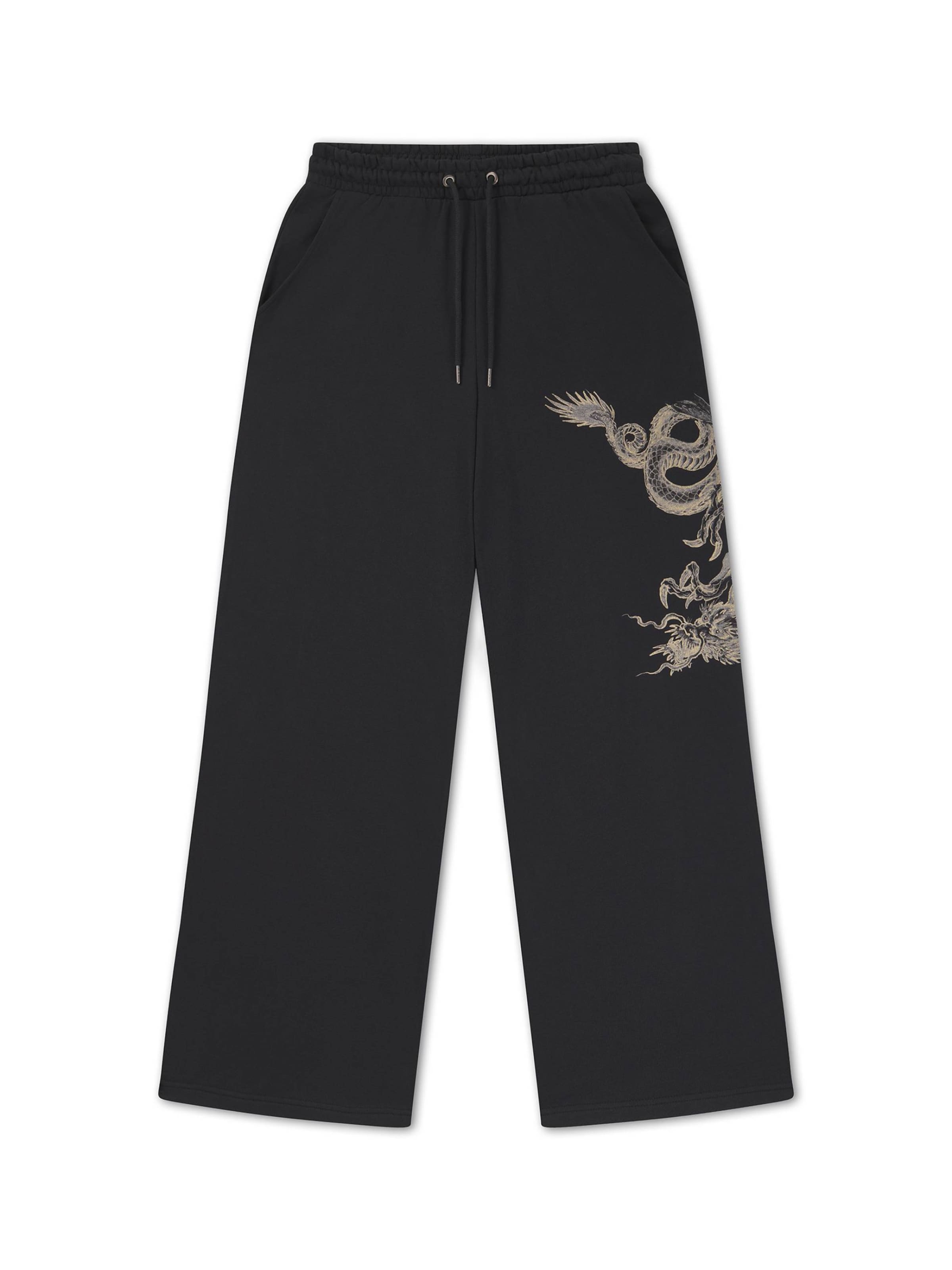 Ed Hardy Regular Byxa i svart: framsida