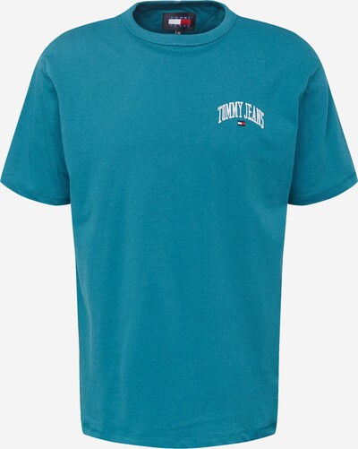 Tommy Jeans T-Shirt 'Varsity' en bleu marine / cyclamen / rouge / blanc, Vue avec produit