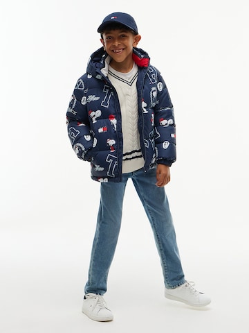 TOMMY HILFIGER Winter jacket 'PEANUTS' in Blue