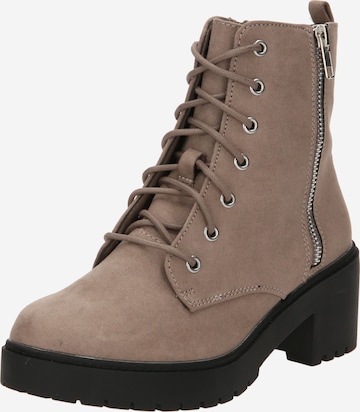 Bottines à lacets 'Myla' Dorothy Perkins en marron : devant