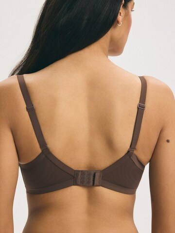 Classico Reggiseno 'Bügel-BH Basic, glatte Cups, geklebte Kanten' di ESOTIQ in marrone