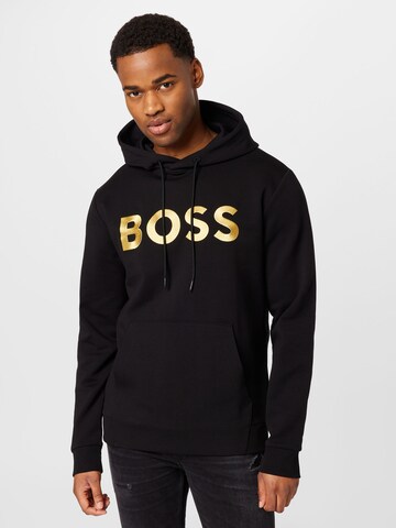 BOSS Green Sweatshirt 'Soody 1' in Black: front