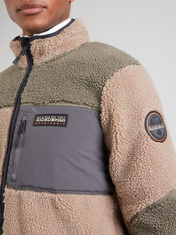 Giacca di pile 'YUPIK' di NAPAPIJRI in marrone