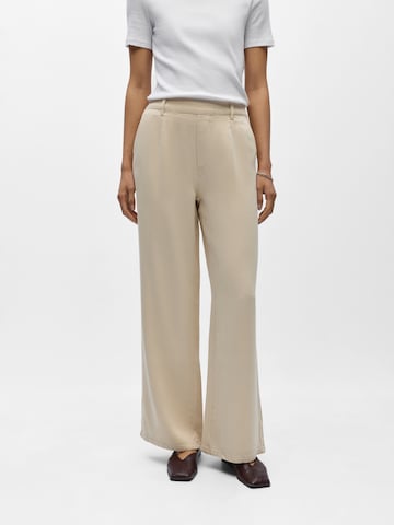 OBJECT Zvonové kalhoty Džíny 'OBJFRAME LISA' – béžová: přední strana