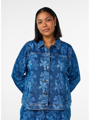 Giacca di mezza stagione 'JSimone' di Zizzi in blu: frontale