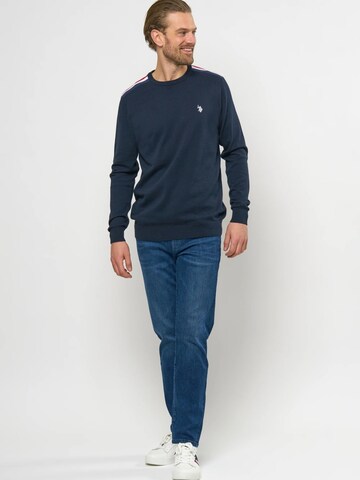 U.S. POLO ASSN. Pullover 'UMKarlo' in Blau