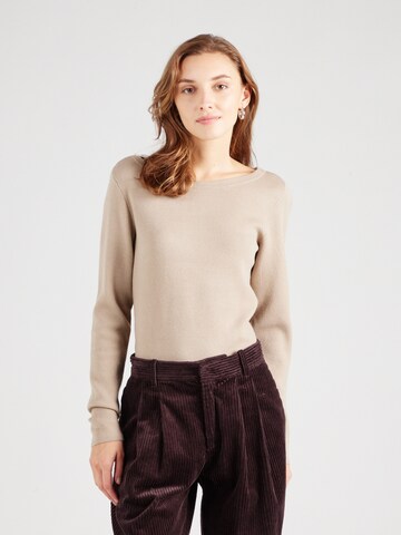 Pull-over 'VMGOLD NEEDLE' VERO MODA en beige : devant
