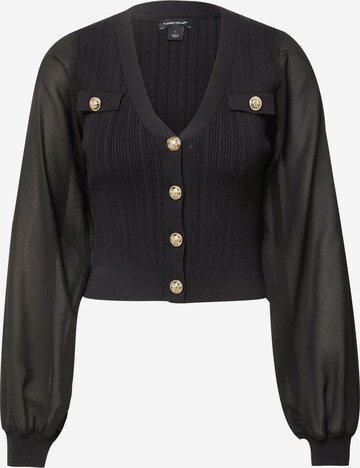 Karen Millen Knit cardigan 'Georgette' in Black: front