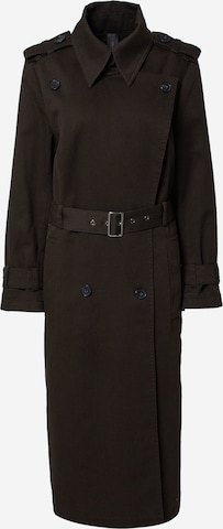 DRYKORN Between-Seasons Coat 'COMBER' in Brown: front