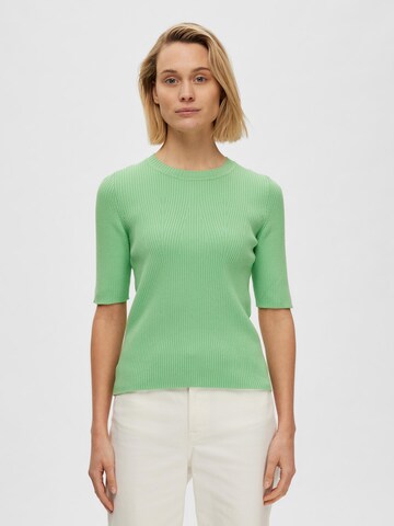 SELECTED FEMME Sweater 'Mala' in Green: front