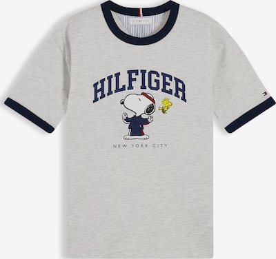 TOMMY HILFIGER T-Shirt 'PEANUTS' en 74 en bleu marine / jaune / gris / blanc, Vue avec produit
