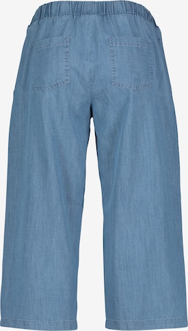 Cartoon Wide Leg Jeans in Blau