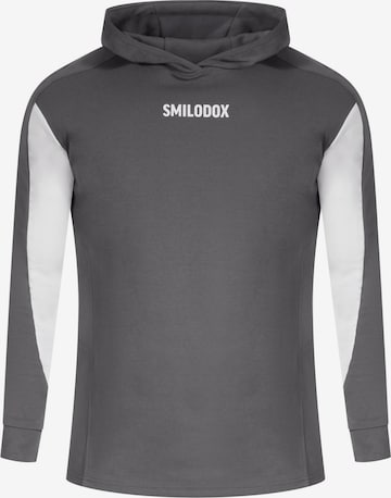 Sweat-shirt 'Maison' Smilodox en gris : devant