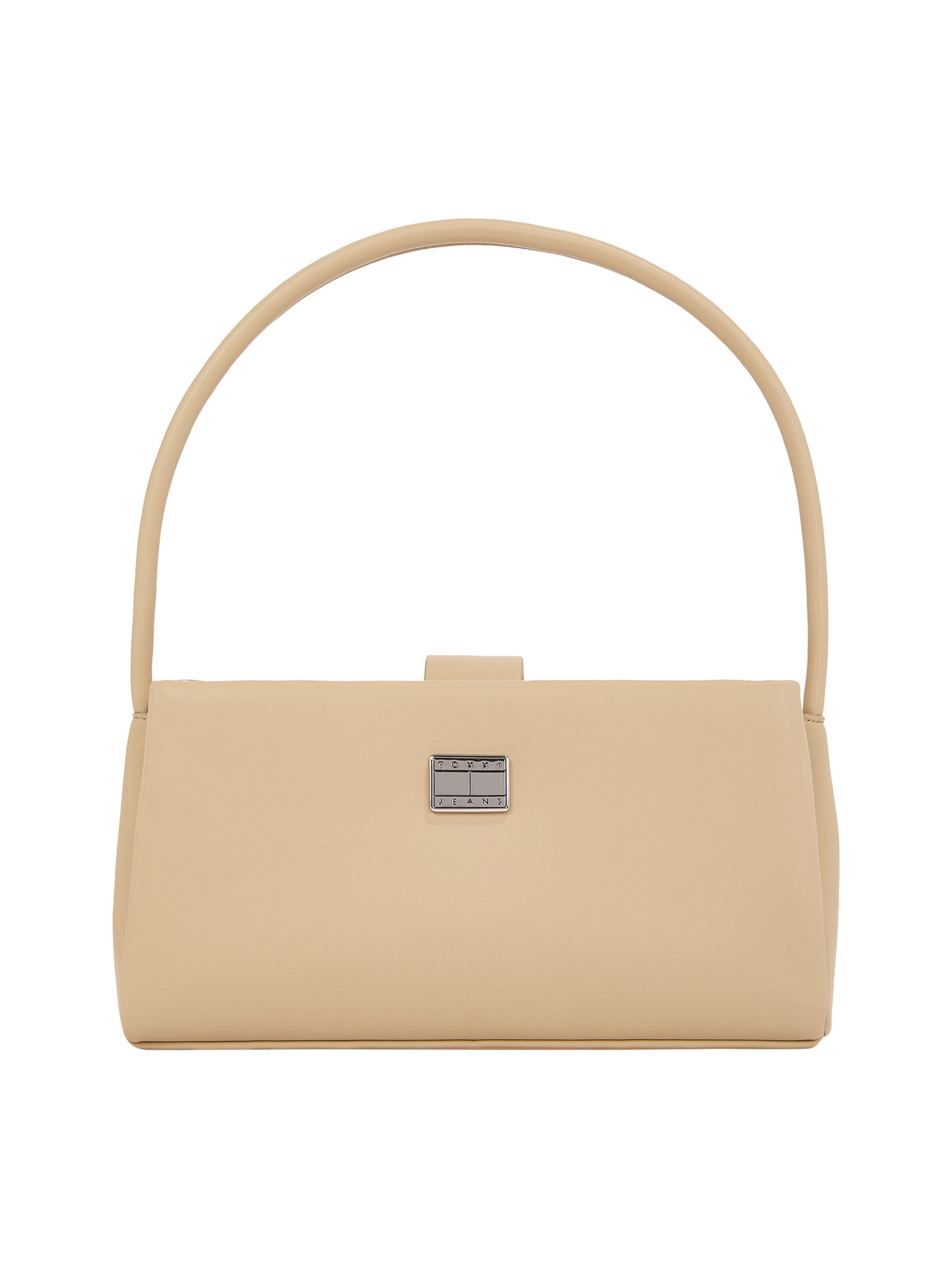Tommy Jeans Ročna torbica 'AMERICAN COOL' | bež barva: sprednja stran