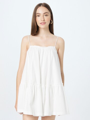 Robe d’été Abercrombie & Fitch en blanc : devant