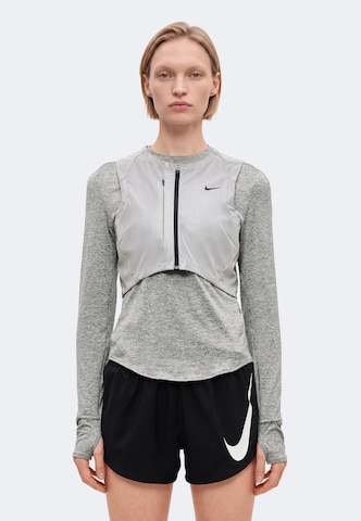 NIKE Sportmellény 'Swift Flash' - szürke: elől