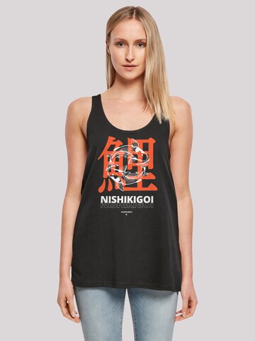 F4NT4STIC Top 'Nishikigoi Koi Japan' in Black: front