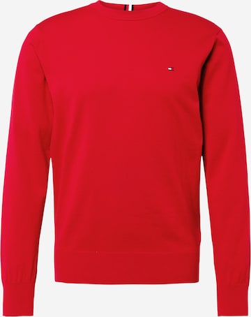 Pull-over TOMMY HILFIGER en rouge : devant