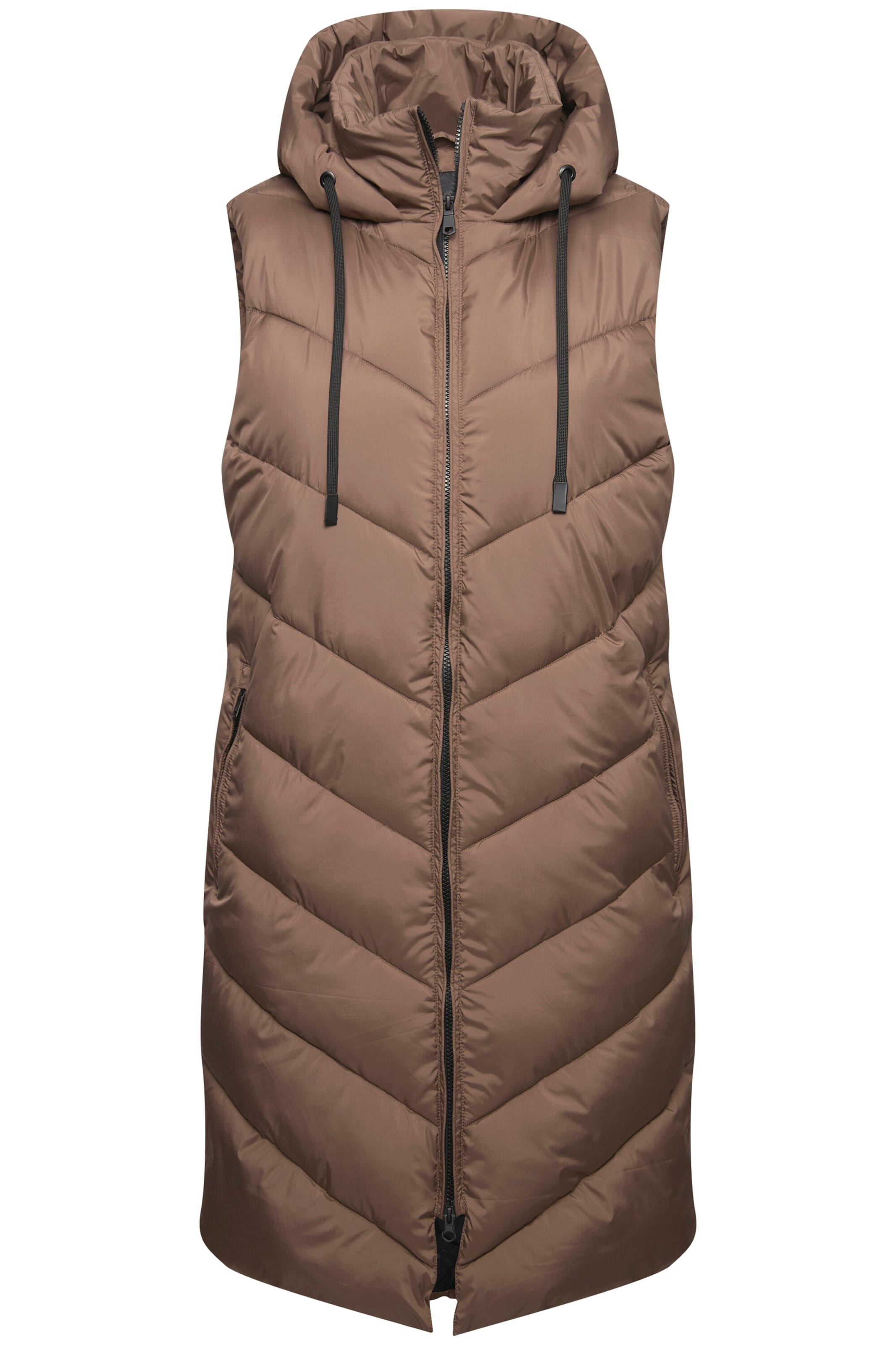 Ulla Popken Weste in Braun: Vorderseite