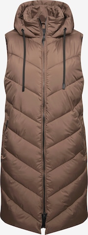 Gilet Ulla Popken en marron : devant