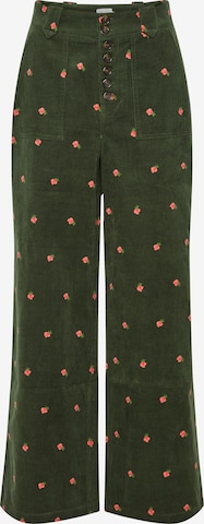 Atelier Rêve Boot cut Pants in Green: front