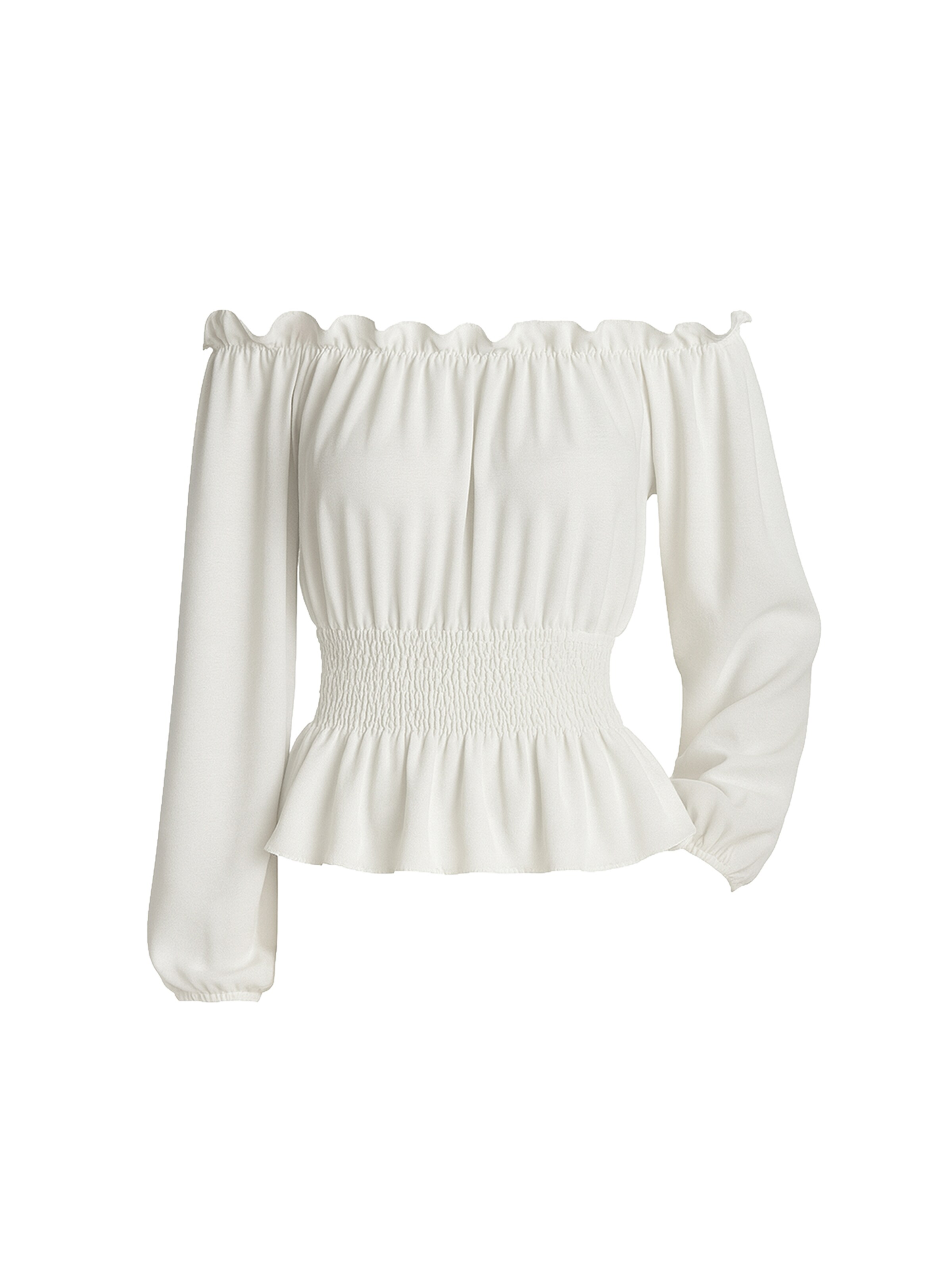 Chemisier Elara en blanc : devant