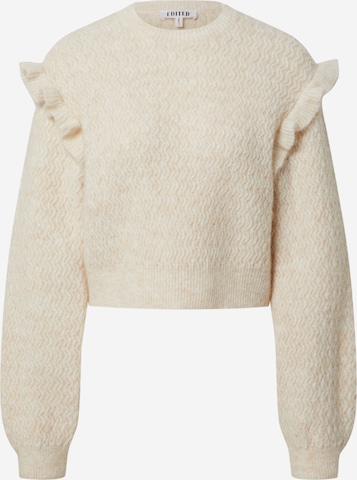 EDITED Sweater 'Zera' in Beige: front