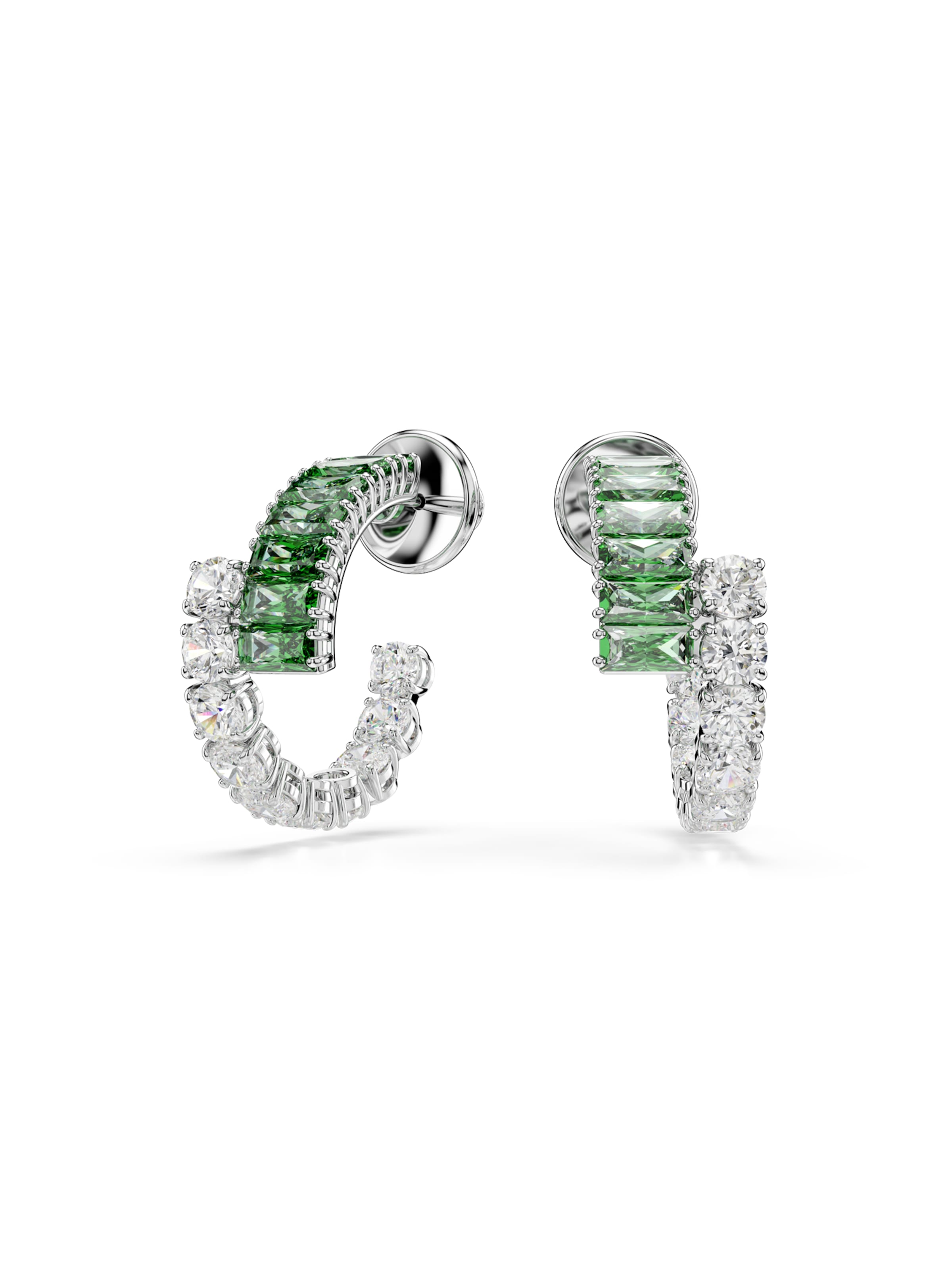Swarovski Øreringe 'Matrix' i grøn: forside