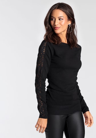 MELROSE Sweater in Black: front