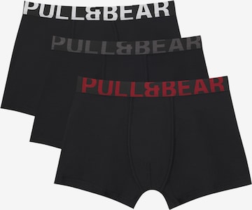 Pull&Bear Boxer shorts in Black: front