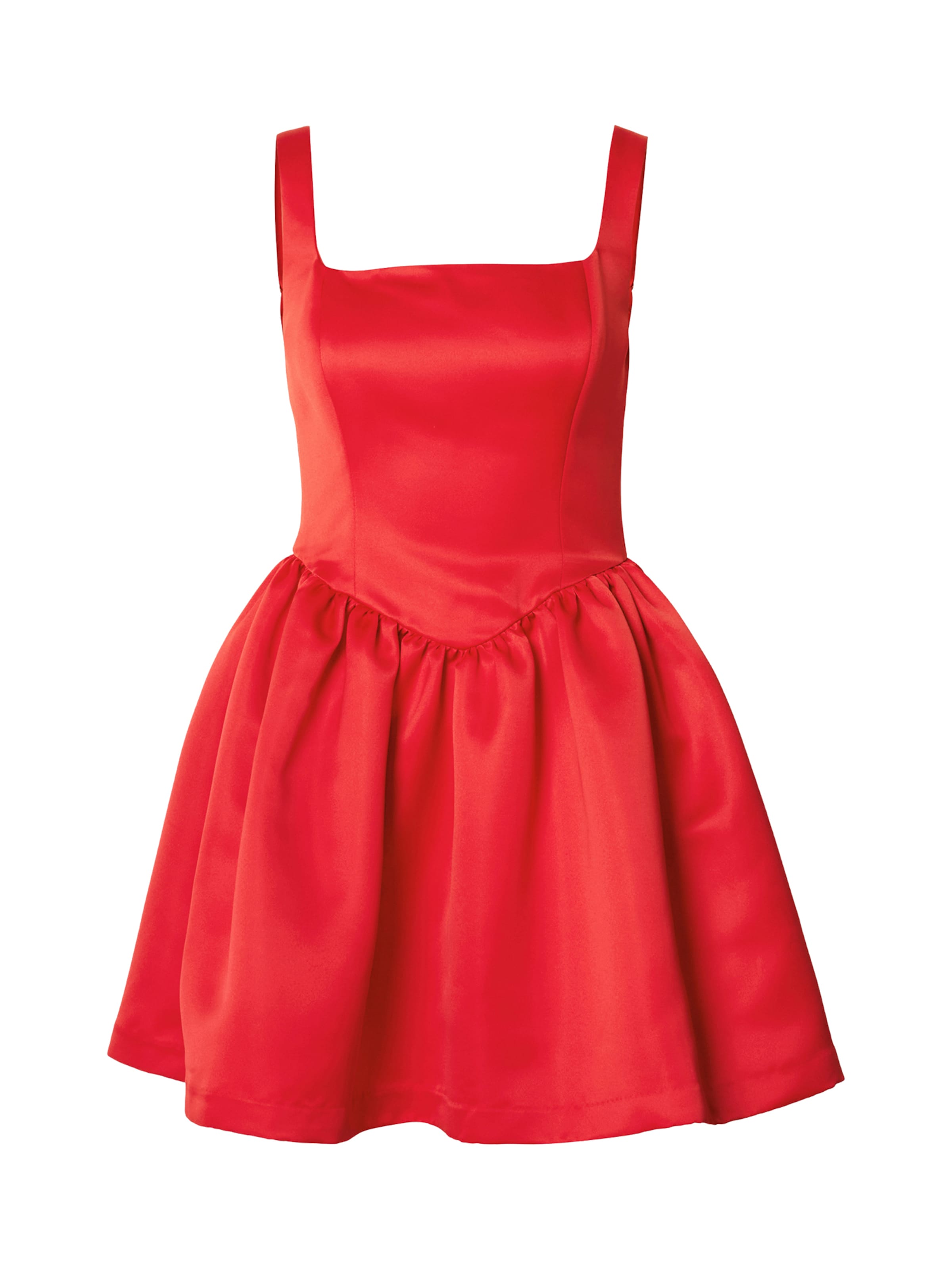 sarkans Gina Tricot Kleita: no priekšpuses