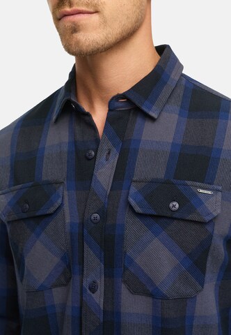 INDICODE JEANS Regular fit Overhemd 'Pomal' in Grijs