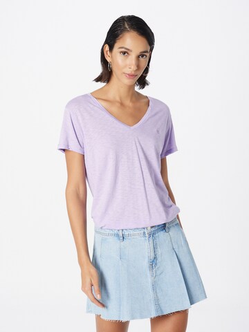 T-shirt Superdry en violet : devant