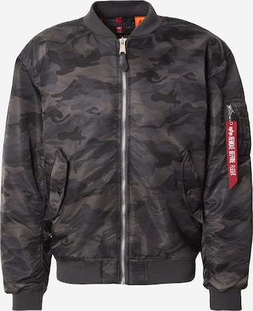 ALPHA INDUSTRIES Välikausitakki 'MA-1 CS' värissä musta: etupuoli