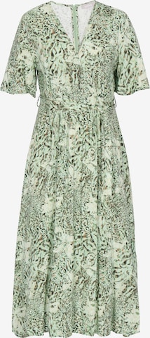 Robe Usha en vert : devant