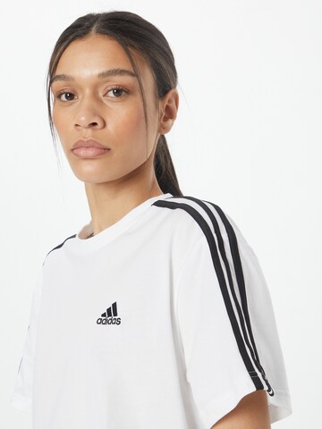 ADIDAS SPORTSWEAR - Camiseta funcional 'Essentials 3-Stripes ' en blanco