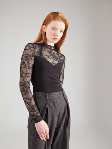 ABOUT YOU Shirt 'Auguste' in Zwart: voorkant