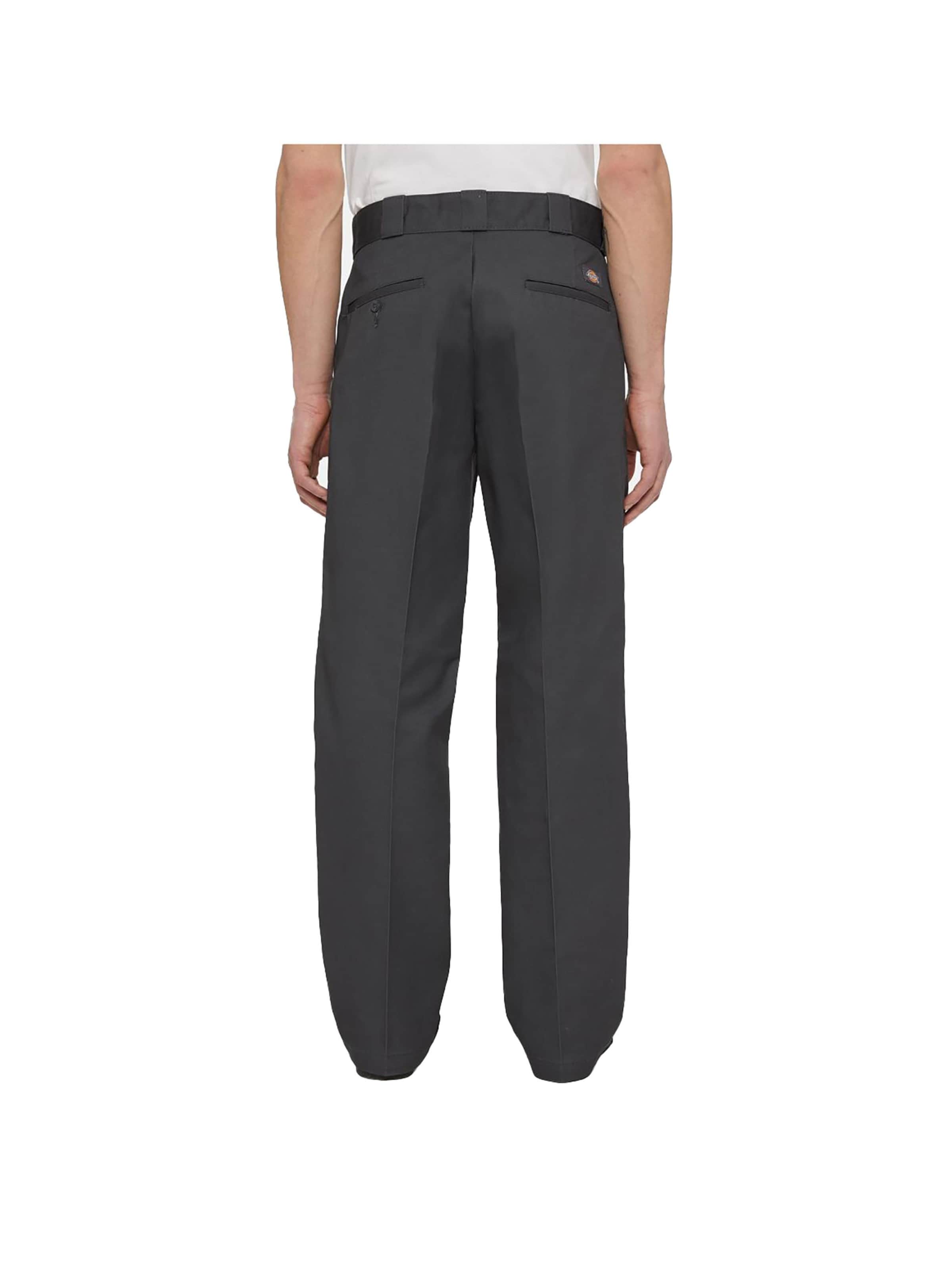 DICKIES Regular Pleat-Front Pants '874 Original' in Grey