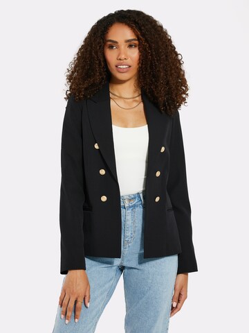 Blazer di Threadbare in nero: frontale