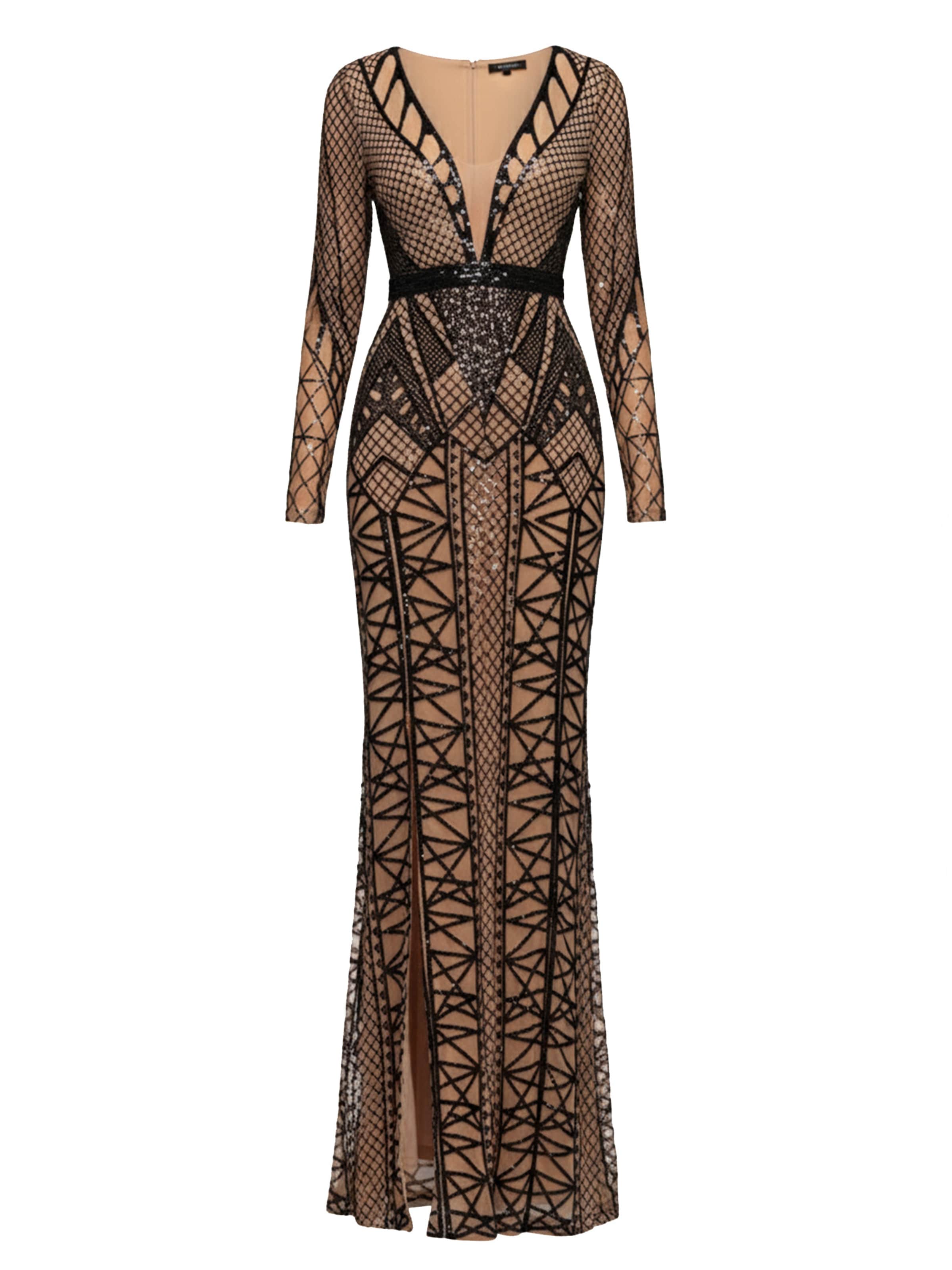 GODDIVA Evening dress in Black: front