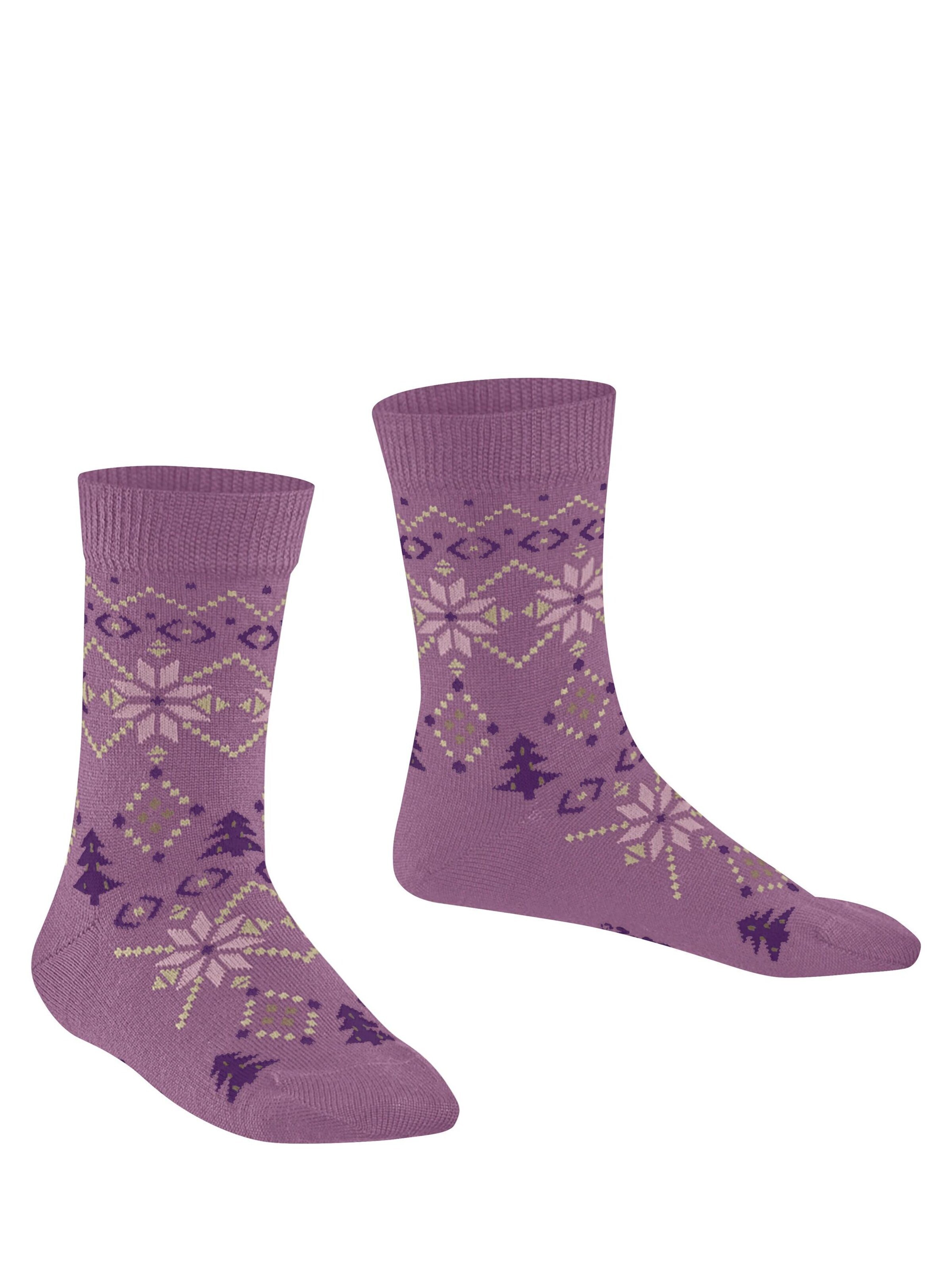 FALKE Socks 'Nordic Fair Isle' in Pink