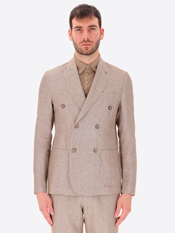 Distretto12 Regular fit Blazer in Brown: front
