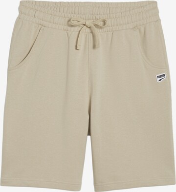 PUMA Regular Workout Pants in Beige: front